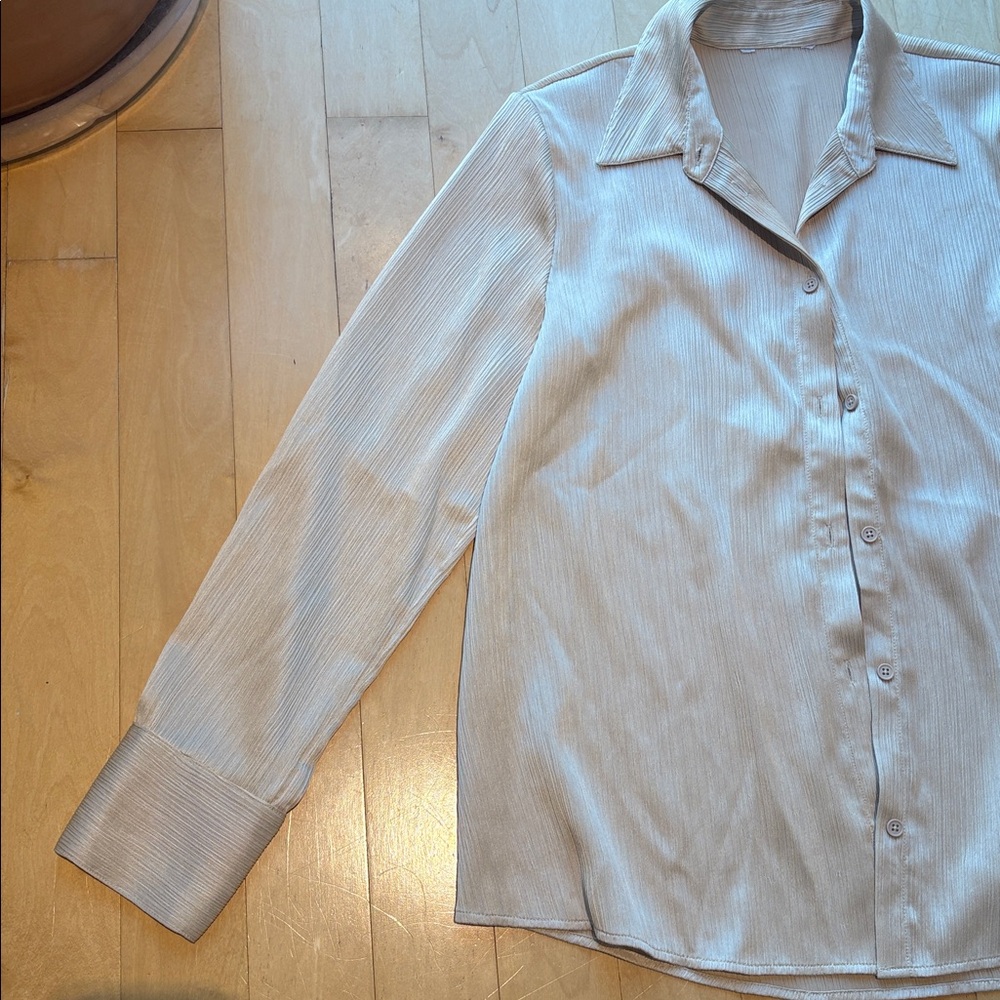 Cream Button-Up Shirt - Picture 4 of 5